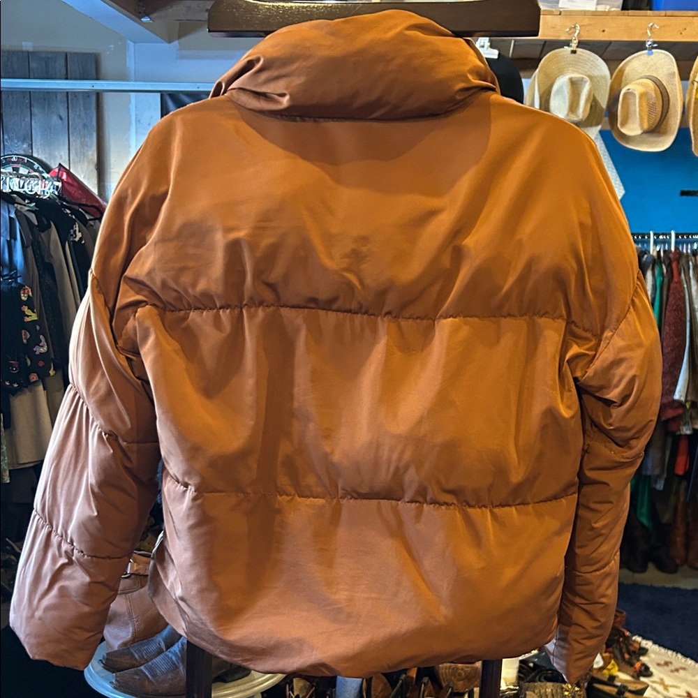 Free People Rust Puffer Jacket - Picture 5 of 8